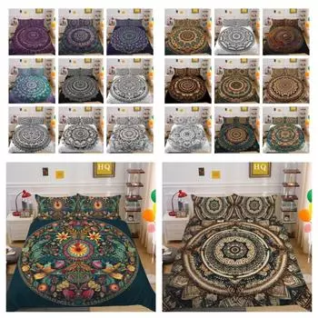 Пододеяльники с 3D принтом, крутая наволочка, полный комплект домашнего постельного белья королевского размера, улучшенный декор из микрофибры для спальни UK Single 135x200cm