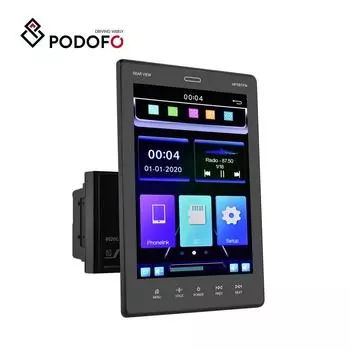 Podofo 2 Din 9,5 дюймов вертикальный экран авторадио Carplay автомобильный MP5-плеер FM Bluetooth-плеер универсальный авто радио автомобильный Hi-Fi