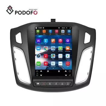 Podofo 9,7-дюймовый Android 8.1 автомобильный радиоприемник стерео для Ford Focus 2012-2018 HD GPS-навигация Wi-Fi DAB Bluetooth FM USB-плеер заднего вида DVR Canbus