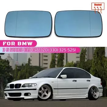 Подогрев бокового зеркала заднего вида, подогрев стекла, противотуманное размораживающее зеркало на дверь, подходит для BMW E46 1998-2006