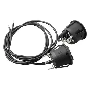 Подогрев сиденья Rocker переключатель аксессуары для мотоцикла круглый подогрев Rocker 12V для всех автомобилей 2 шт. автомобильные сиденья 3Pin T 85 пластик и металл CHINA