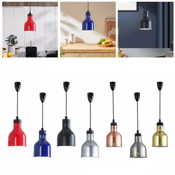 Подогреваемая лампа для шведского стола, регулируемая длина 70-160 см, подвесная выдвижная тепловая лампа для кейтеринга, жареная еда, курица фри, жареная курица Argent A