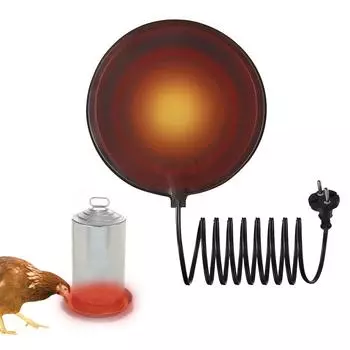 Подогреваемая подставка для поилки для птиц 20 Вт, защита от замерзания, легко моется, силиконовый нагреватель для поилки для кур
