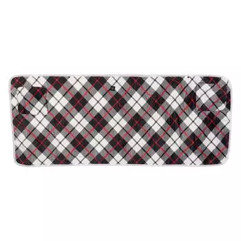 Подогреваемая шаль USB нагревательный обертывание одеяло 3 уровня клетчатый узор с кнопкой для дома