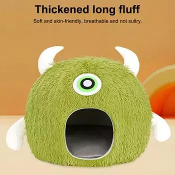 Подогреваемая USB-кровать для кошек Yousheng, комнатное термогнездо для домашних животных с 3 настройками температуры, дизайн в виде ананаса/эльфа, укрытие для маленьких и больших кошек A