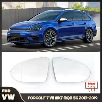 Подогреваемое прозрачное стекло зеркала заднего вида для Volkswagen VW Golf 7 MK7 / MK7.5 GTI GTD 2012-2025 Touran 5T замена