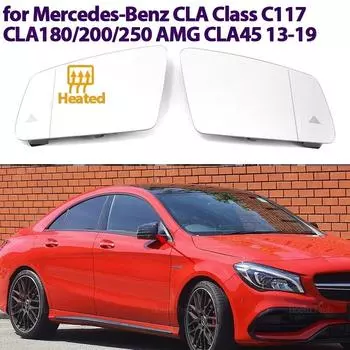 Подогреваемое прозрачное стекло зеркала заднего вида для Mercedes-Benz CLA Class C117 CLA180 CLA200 CLA250 AMG CLA45 13-19 Left no blind spot