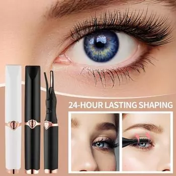 Подогреваемые щипцы для завивки ресниц, электрические щипцы для завивки ресниц, USB-портативные электрические щипцы для завивки ресниц, расческа для ресниц, косметический инструмент One Size чёрный