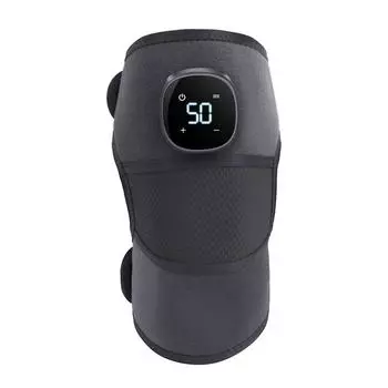 Подогреваемый бандаж на колено Массажер для снятия напряжения на колено Вибрационный подогреваемый беспроводной массажер