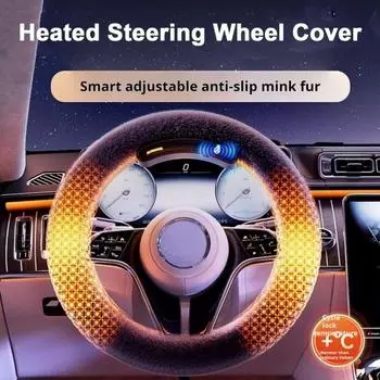 Подогреваемый чехол на руль Беспроводной обогреватель Универсальный Простота установки Перезаряжаемый беспроводной O
