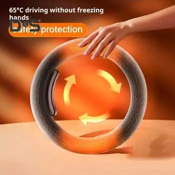 Подогреваемый чехол на руль, беспроводной, универсальный, легко устанавливаемый, перезаряжаемый, беспроводной, теплый чехол на руль зимой O