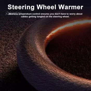 Подогреваемый чехол на руль, беспроводной, универсальный, легко устанавливаемый, перезаряжаемый, беспроводной, теплый чехол на руль зимой D