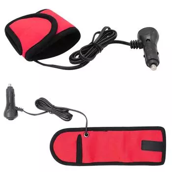 Подогреваемый комплект для чашек, горячая распродажа, дорожный изоляционный нагревательный автомобильный водонагреватель, подогреватель чашек 12 В, автомобильный электрический теплоизоляционный комплект для чашек красный