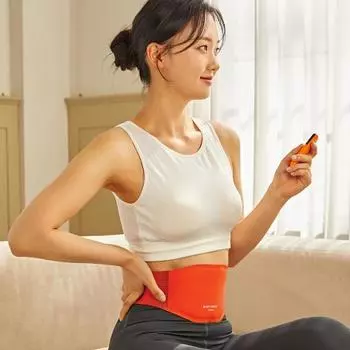 Подогреваемый компресс EMS низкочастотный массажер для живота и талии тонкий пояс (24 года) EMS slim belt
