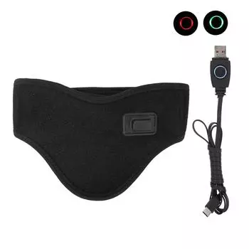 Подогреваемый шейный бандаж снимает боль в шее, согревающая терапия, регулируемый USB-подогреваемый шейный воротник, черный чёрный