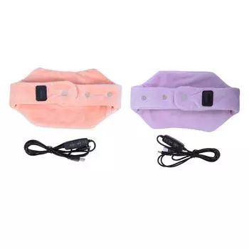 Подогреваемый шейный платок, снимающий напряжение, грелка для шеи, двухсторонняя электрическая грелка для шеи с питанием от USB Purple