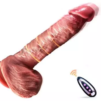 Подогреваемый вибрирующий силиконовый дилдо – 42° тепла, сильное всасывание, мягкая текстура, перезаряжаемый, для точки G, вагинальных и анальных игр Sex Toys Vibrator