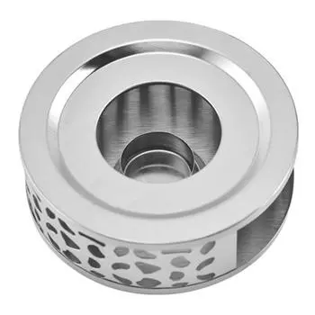 Подогреватель чайника Многоцелевой подогреватель чая из нержавеющей стали с подсвечником, подогреватель свечей для подогрева чая, кофе и молока, универсальный подогреватель чайника