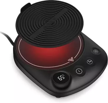 Подогреватель чашек PGVAVA для офиса, электрический подогреватель кофе для сакэ, 4 температуры, автоматическое выключение, подогрев напитков, переменный ток 100 В, сертифицирован по безопасности PSE по всей стране