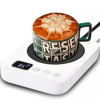 Подогреватель чашек Подогреватель кофе Датчик гравитации Подогреватель чашек Термоподставка Подогреватель чашек для кофе Регулировка температуры до Таймер Подогреватель кружек Настольная чашка
