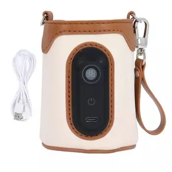 Подогреватель детских бутылочек с питанием от USB, 26 передач, регулируемая температура, портативный подогреватель молока для бутылочек для дома Large