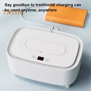 Подогреватель детских салфеток с регулируемой температурой, цифровым дисплеем, большой емкостью, для путешествий, для дома и путешествий, USB, подогреватель влажных салфеток для младенцев USB розовый