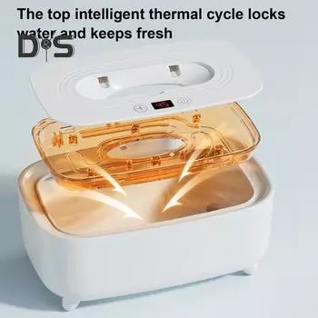 Подогреватель детских салфеток с регулируемой температурой, цифровым дисплеем, большой емкостью, для путешествий, для дома и путешествий, USB, подогреватель влажных салфеток для младенцев USB зелёный