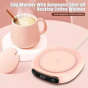 Подогреватель для чашек кофе с автоматическим отключением, 3 температурных режима, быстрый нагрев, нескользящий дизайн, подогреватель для кружек и чашек кофе темно-зеленого