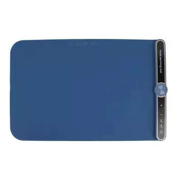 Подогреватель для еды 360 Вт, высокоэффективный нагревательный рулонный электрический поднос для подогрева, 9 температурных режимов UK Plug large синий