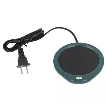 Подогреватель для кофейной кружки 55 градусов Цельсия Постоянная температура Автоматическое отключение Подогреватель для чая с 2 уровнями регулировки зелёный