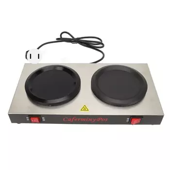 Подогреватель кофе на две позиции, двойная горелка 80?480 Вт коммерческий подогреватель кофе декантер быстрого нагрева US Plug