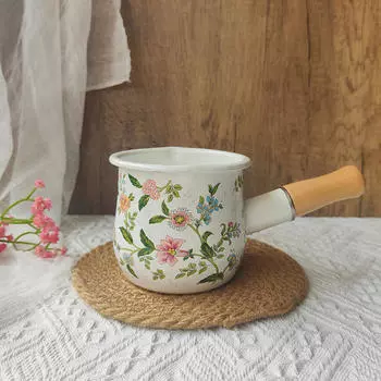 Подогреватель масла для молока, подогреватель масла с ручкой, предотвращающей ожоги, 400 мл, кастрюля, маленькая