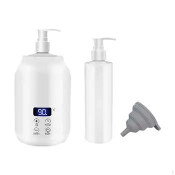 Подогреватель масла для одной бутылки с сенсорной кнопкой управления, многофункциональный подогреватель лосьона, белый белый