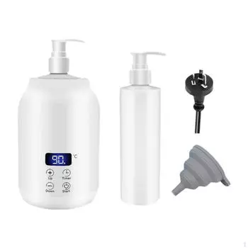 Подогреватель массажного масла на одну бутылку, подогреватель лосьона, портативный светодиодный экран белый