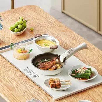 Подогреватель пищи, силиконовый электрический поднос с 3 уровнями температуры, быстрый