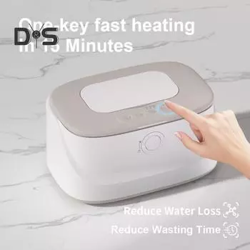 Подогреватель салфеток для младенцев с ночником, 3 уровня регулировки температуры, герметичный диспенсер для салфеток большой емкости белый