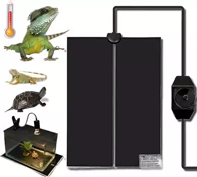 Подогреватель сиденья для рептилий для домашних животных, панельный обогреватель 7 Вт, прочный коврик для рептилий, регулируемая температура, совместим с небольшими животными, обогреватель для хомяков