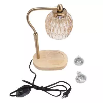 Подогреватель свечей Лампа для домашнего декора с регулируемой яркостью Бездымный согревающий свет Электрические свечи Восковой нагреватель с вилкой США US Plug