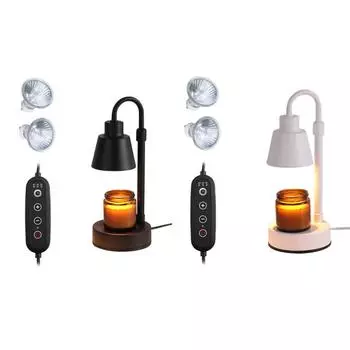 Подогреватель свечей с регулируемой яркостью, лампа с регулируемой высотой сверху вниз, подогреватели свечей, плавитель свечей, подарок на День Святого Валентина US plug чёрный