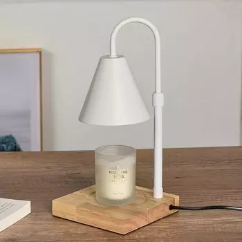 Подогреватель свечей с таймером Подогреватель ароматических свечей Подарок в виде ароматической упаковки [плавная регулировка яркости/запасная лампочка/руководство пользователя] Подогреватель/оригинал (белый) белый