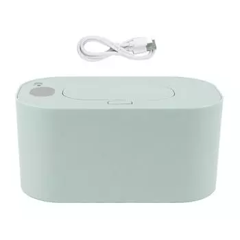 Подогреватель влажных салфеток, питание от USB, постоянная температура, большая емкость, с функцией протирки дисплея зелёный