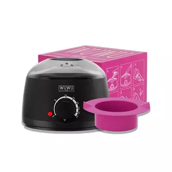 Подогреватель воска для удаления волос 200CC WUWUVISTA Профессиональный подогреватель воска с силиконовой чашей на 7 унций Портативный нагреватель горячего воска для восковых бусин Быстрый нагрев в домашних условиях US Plug чёрный