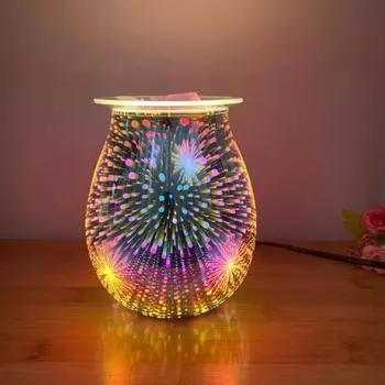 Подогреватель воска с таймером, 3D стеклянный дизайн, простота в эксплуатации, вилка стандарта США, электрический воскоплавитель, ароматическая свеча, подогреватель расплава, освежитель воздуха