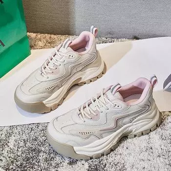 Подошва на присосках, кожаные кроссовки для папы, женские 2025 весна, новые женские беговые спортивные туфли, детские повседневные универсальные женские туфли 35