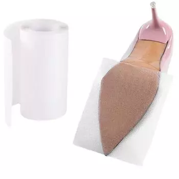 Подошва-наклейка может быть разрезана, утолщена, бесшумна и износостойка. Передняя часть стопы туфель на высоком каблуке водонепроницаемая, износостойкая и защитная One Size белый
