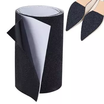 Подошвы для обуви PH PandaHall 10x100 см, стопорные накладки, наклейки, защита подошвы обуви, резиновый лист, предотвращение скольжения, шумоподавление, шумоподавление, самостоятельная работа чёрный