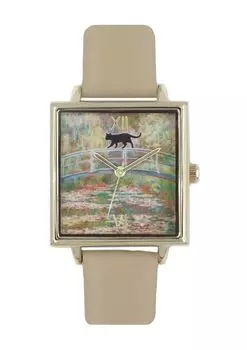[Подписаться] Часы Catmint Cat Art Parody Watch N00725S-1 MOC женские бежевые