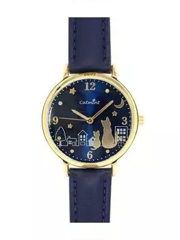 [Подписаться] Часы catmint Night Cat Watch H03822A-1 NV мужские синие