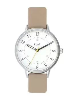 [Подписаться] Часы FLAT Simple Rubber Belt Watch Y00421S-1 MOC женские коричневые