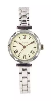 [Подписаться] Часы Fragola Cut Bezel Metal Watch N00824S-2 SVIV Womens Silver